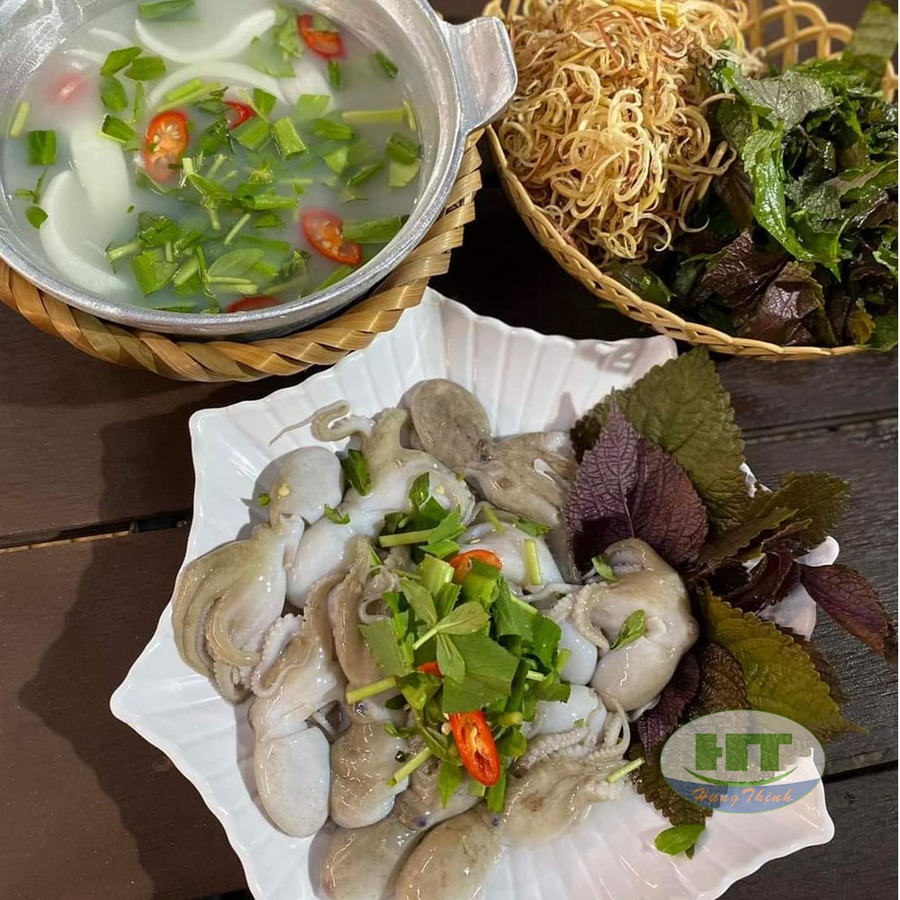bạch tuộc nhúng mẻ