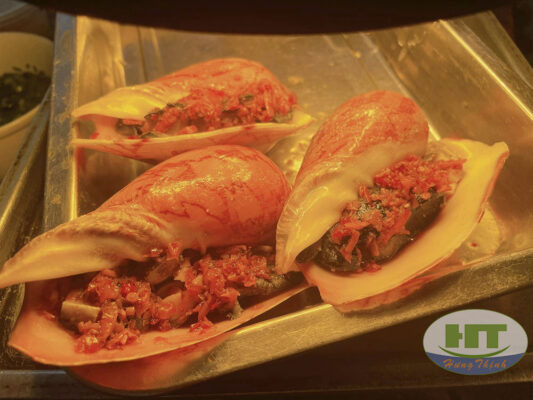 ốc giác nướng sa tế